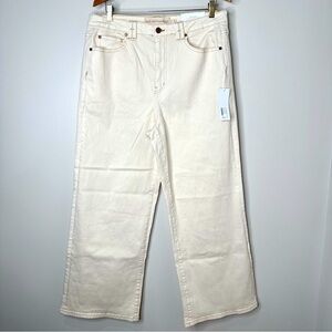 NWT Soft Surroundings Cream Ultimate Denim High Rise Stovepipe Full Length Sz 16